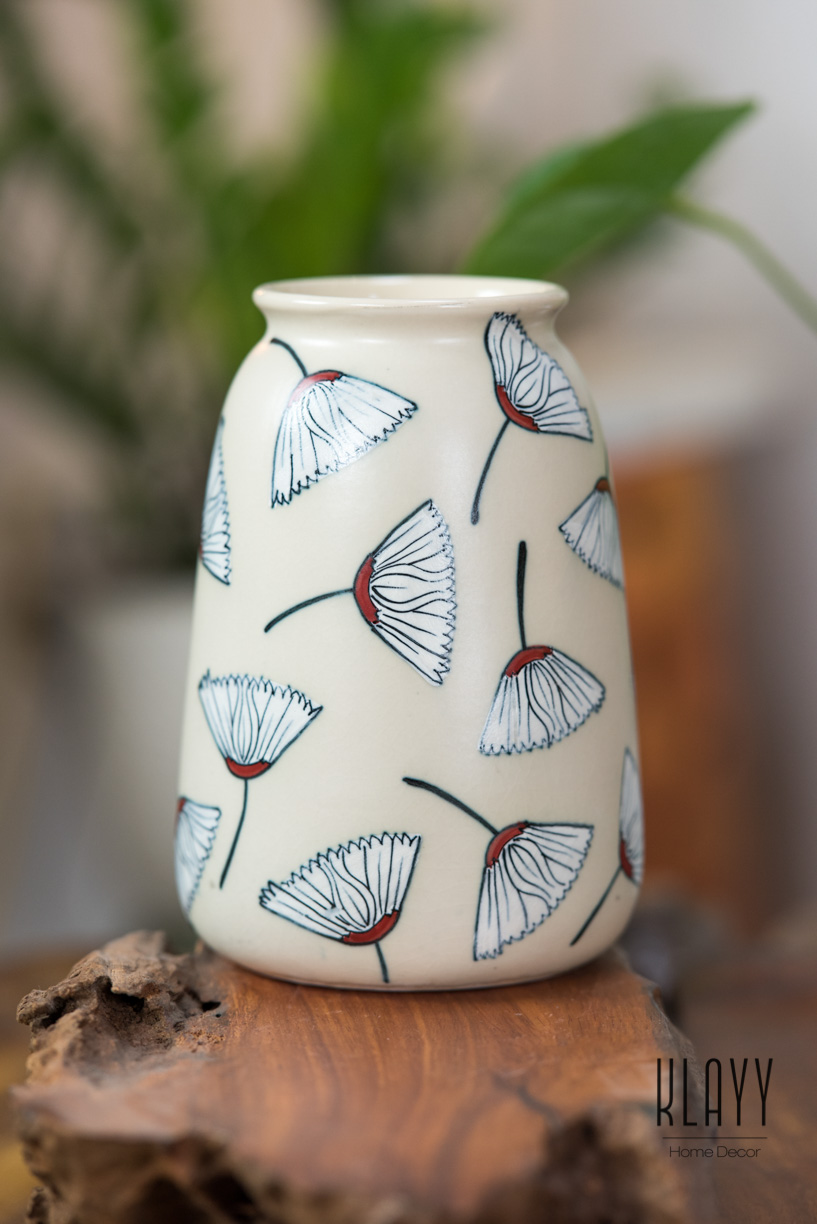 Gingko Leaf Tall Vase